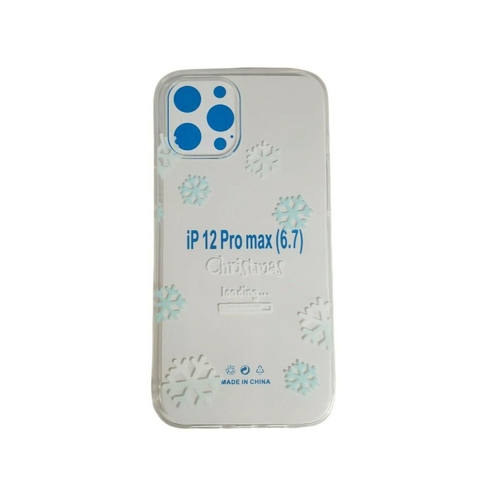 iPhone 12 Pro Max Snowflake Clear Phone Case